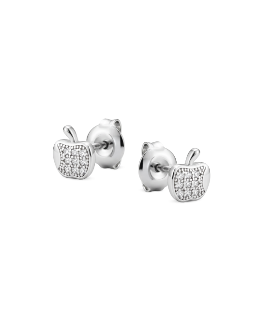 Серьги из серебра с цирконами