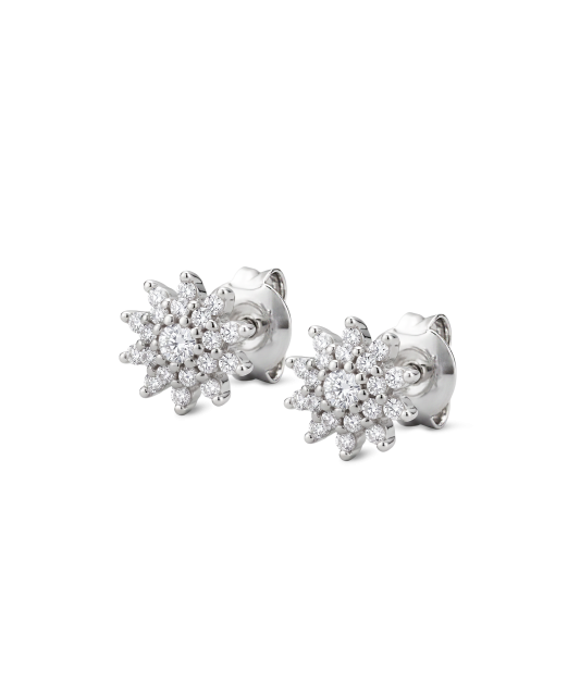 Sterling silver earrings with zircons