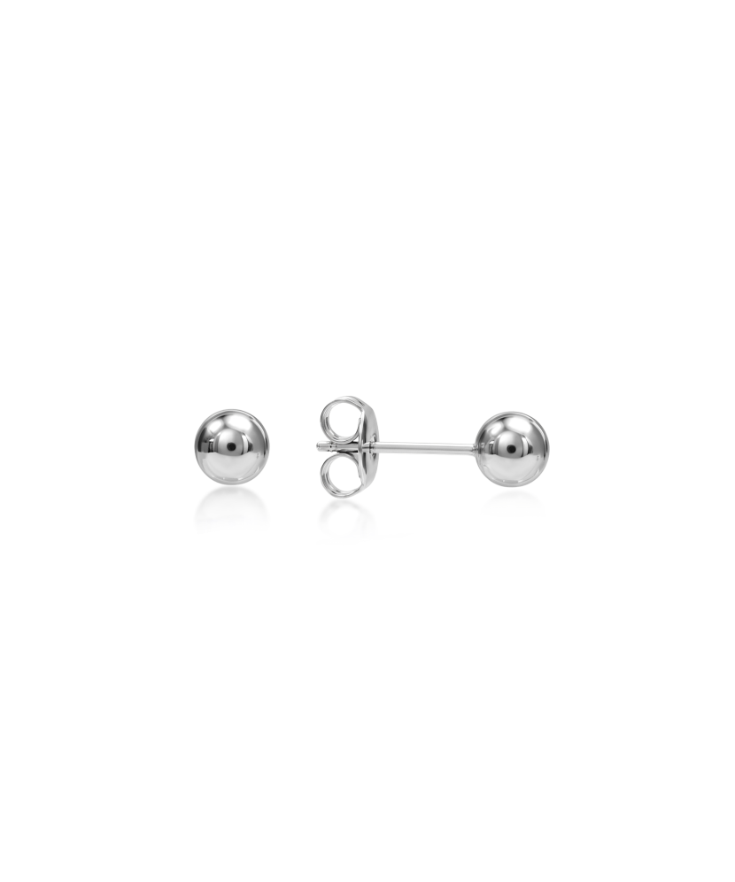 Sterling silver earrings "Bubbles" 5mm