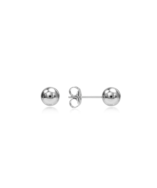 Sterling silver earrings "Bubbles" 6mm