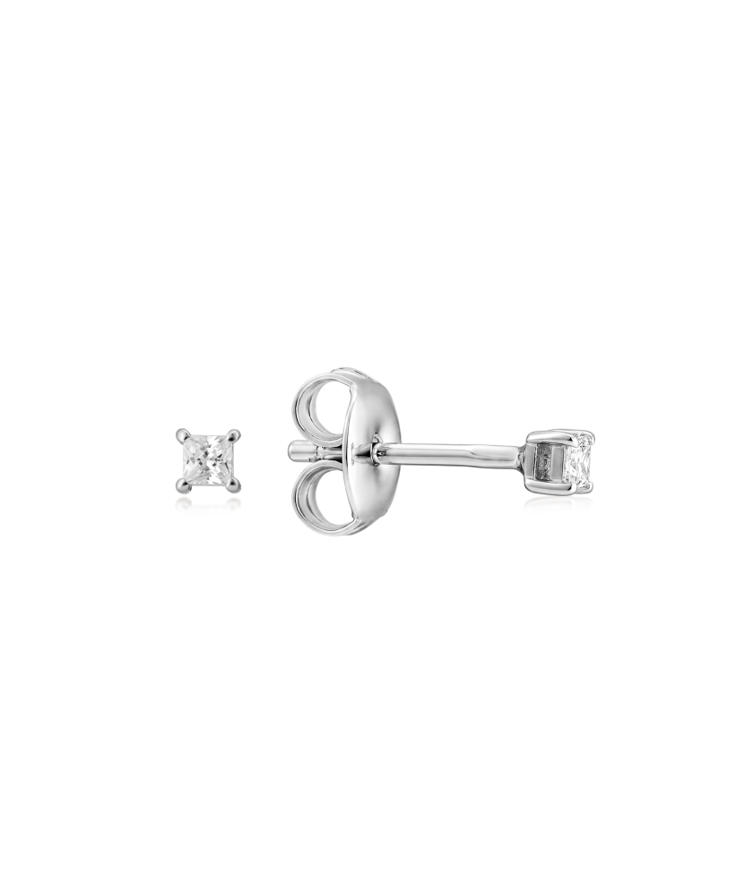 Sterling silver earrings with zircons