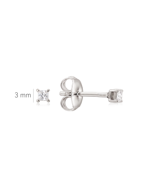 Sterling silver earrings with zircons