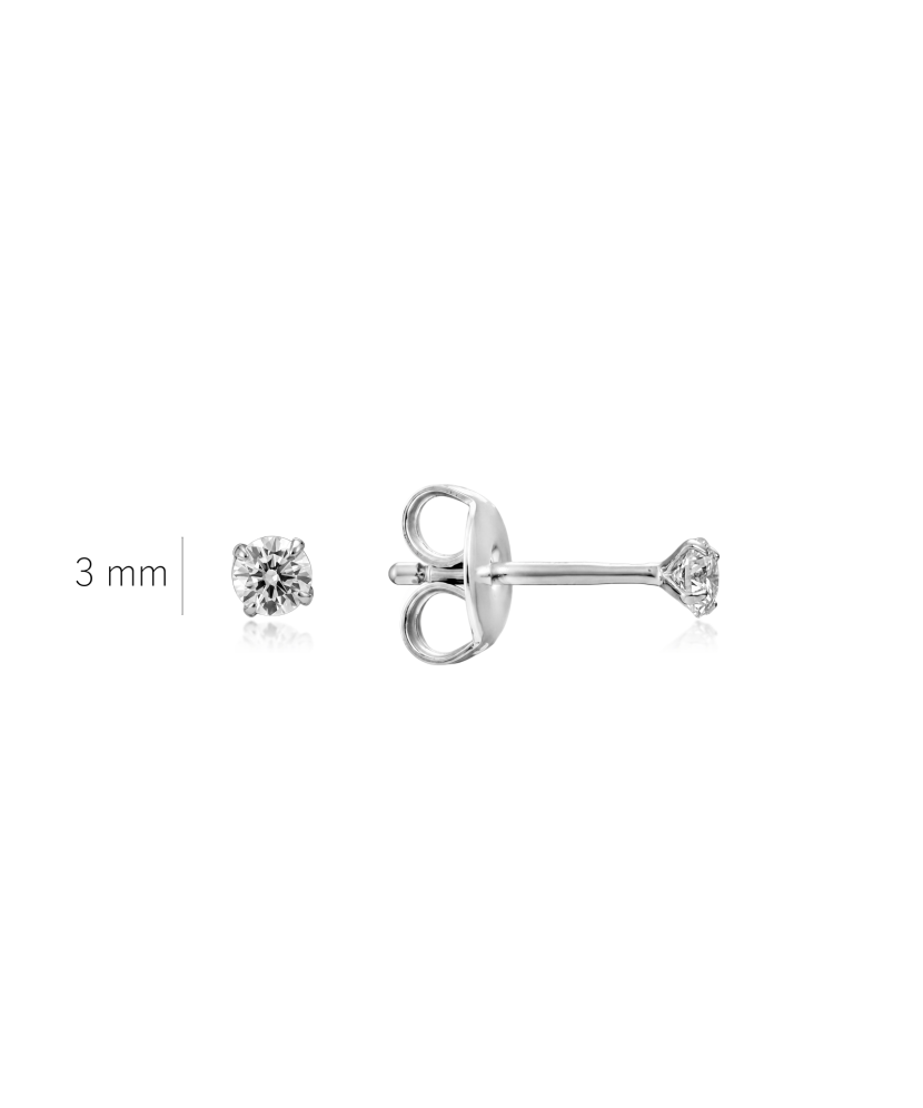 Sterling silver earrings with zircons