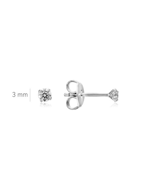 Sterling silver earrings with zircons