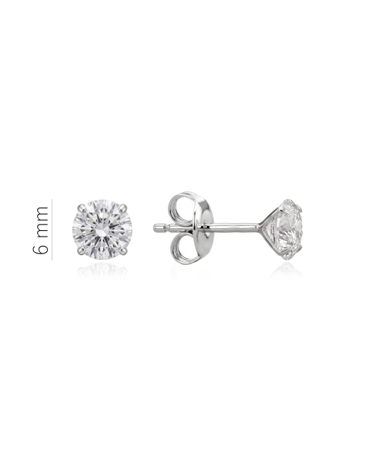 Sterling silver earrings with zircons