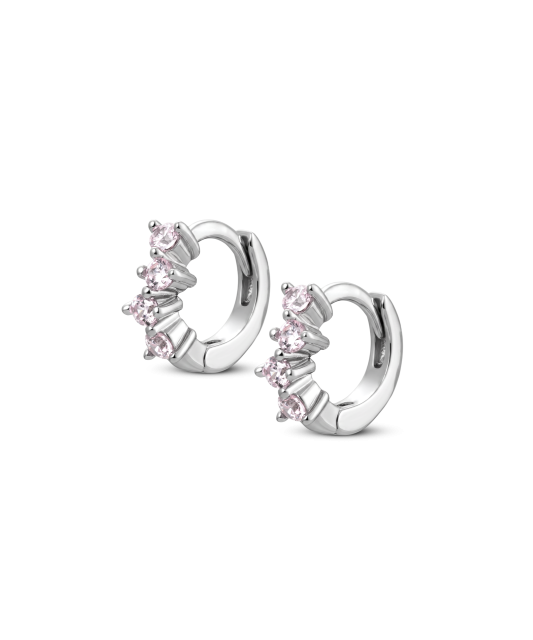 Sterling silver earrings with zircons