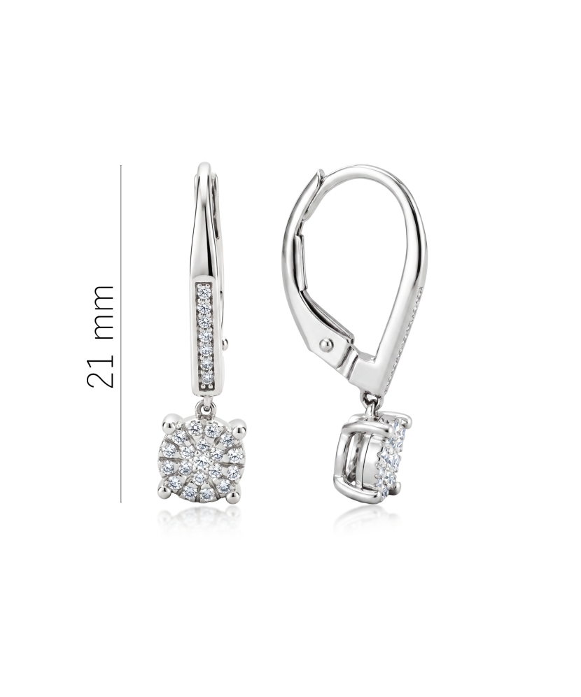 White Gold earrings with diamonds