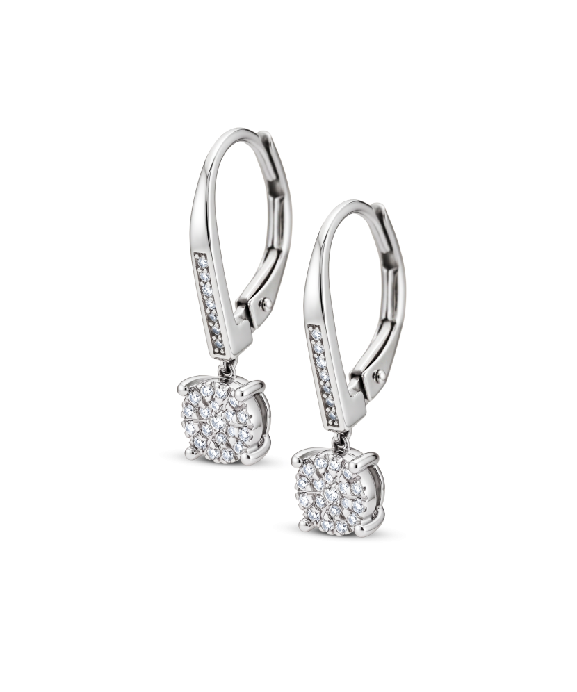 White Gold earrings with diamonds