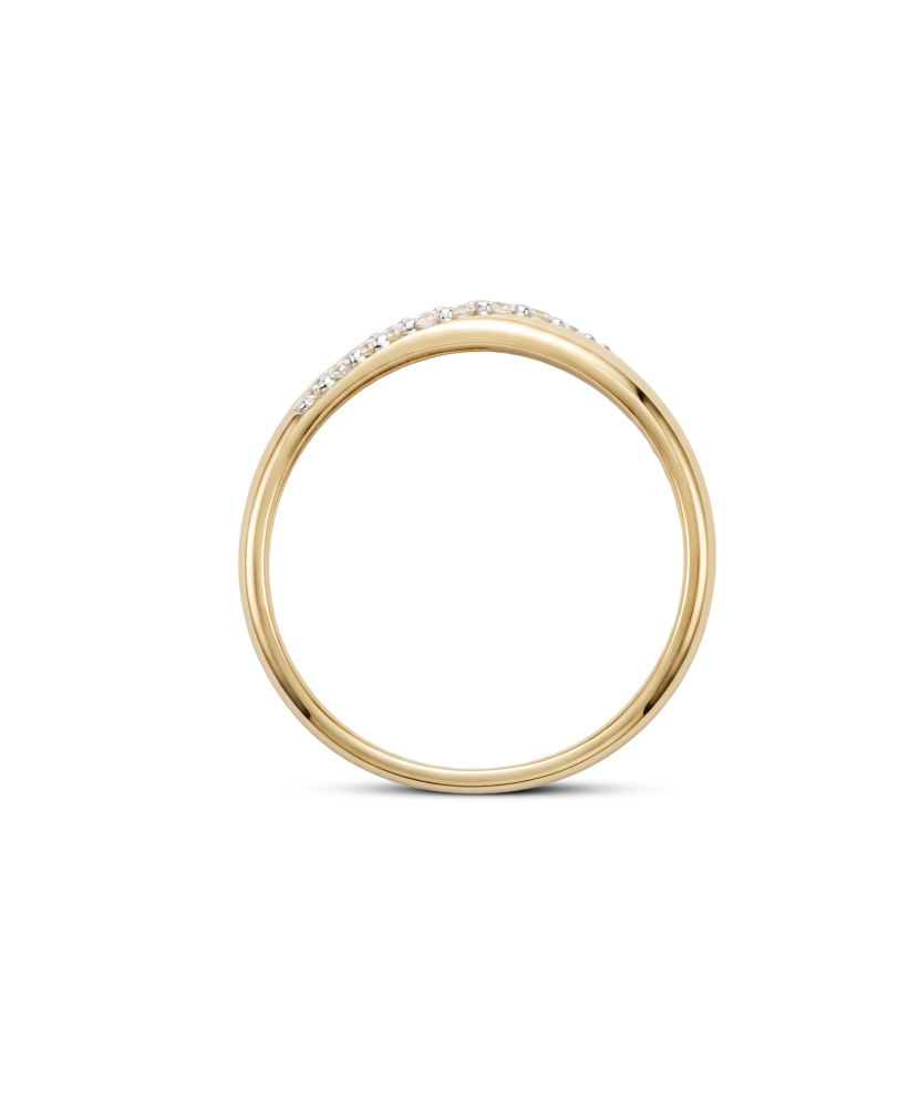 Yellow Gold ring with diamonds
