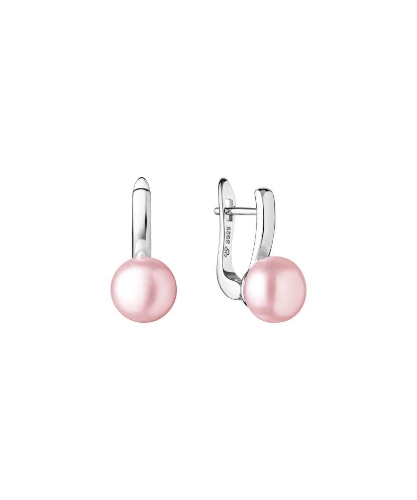 Серьги из серебра с жемчугом
