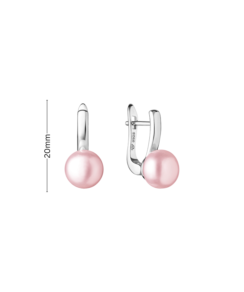 Sterling silver earrings with pearls