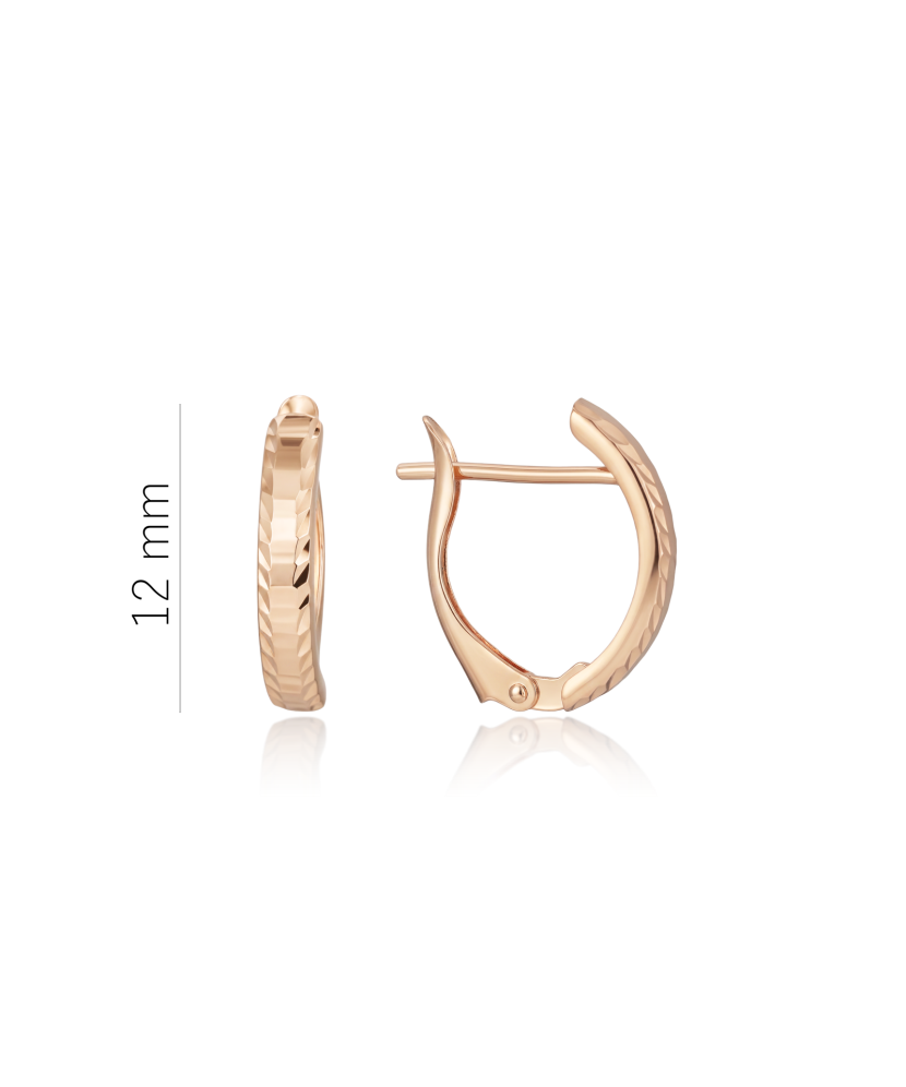 Gold earrings