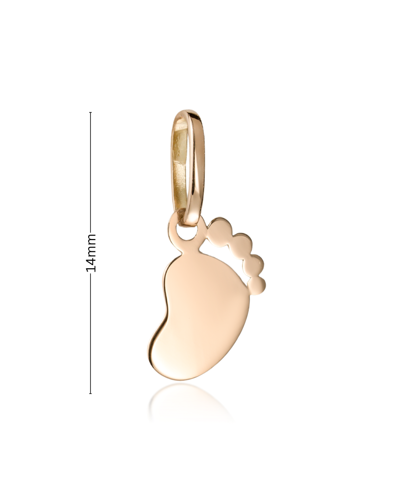 Gold pendant "foots"