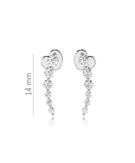 White Gold earrings with diamonds
