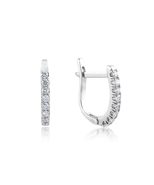 White Gold earrings with diamonds