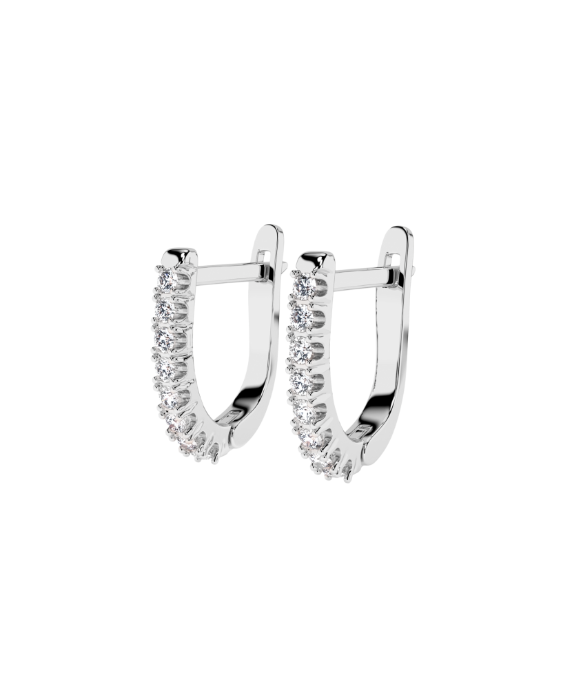 White Gold earrings with diamonds