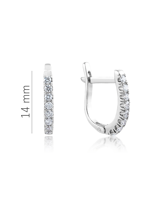 White Gold earrings with diamonds