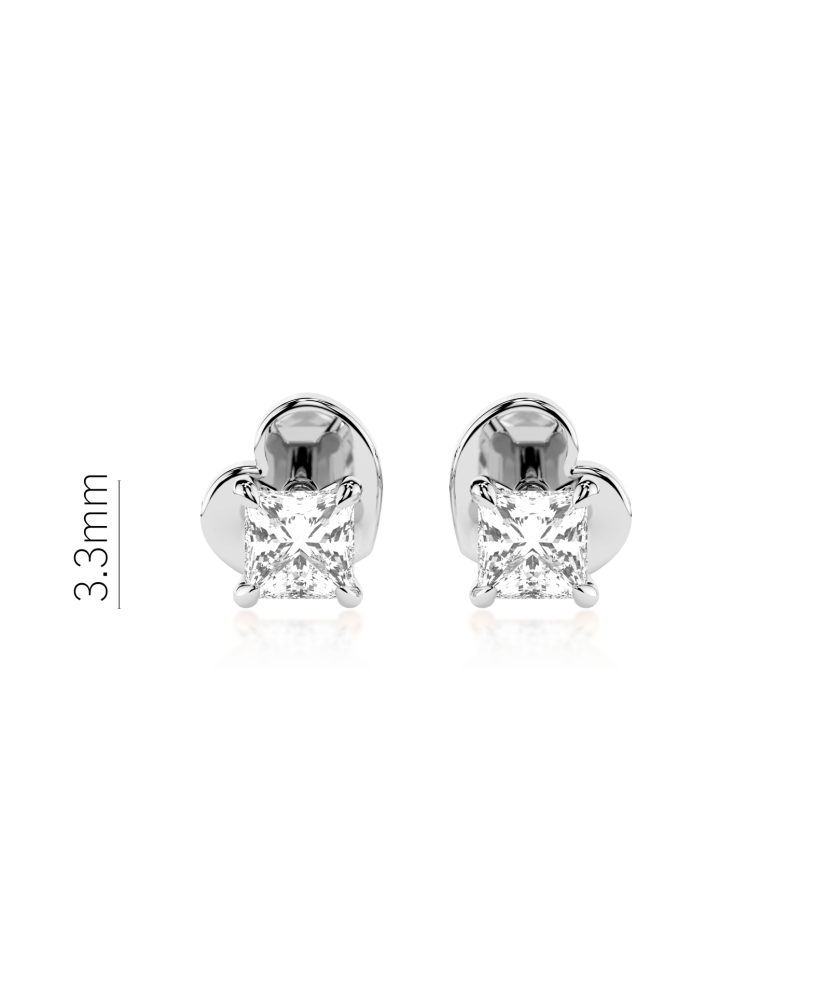 White Gold earrings with diamonds