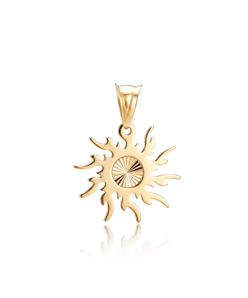 Gold pendant “Sun”