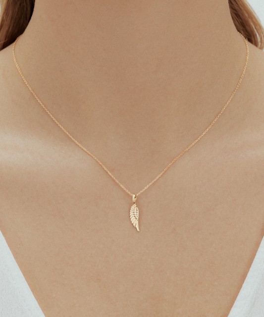 Gold pendant "Angel Wing"
