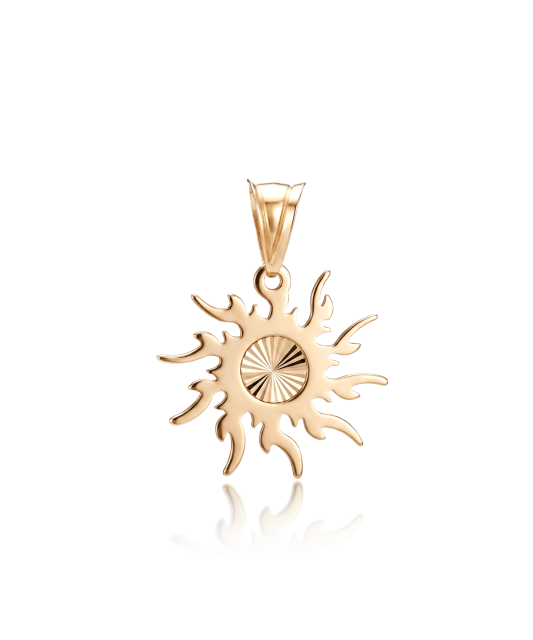 Gold pendant “Sun”
