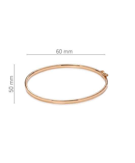 Gold hard bracelet