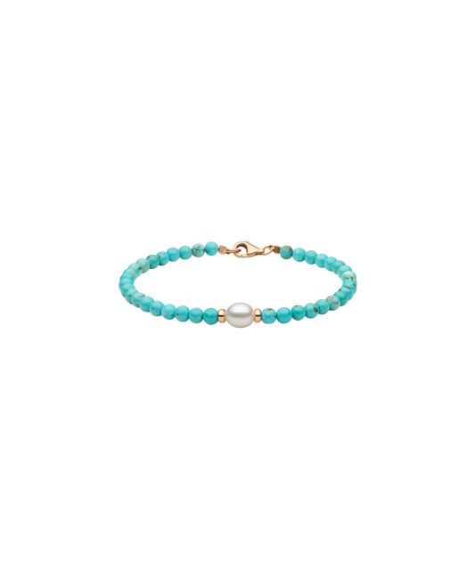 Bracelet with howlite and pearl