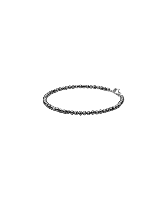 Bracelet with terahertz stones and silver