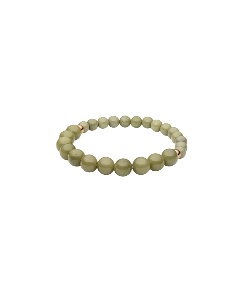 Bracelet with jasper and gold-plated silver