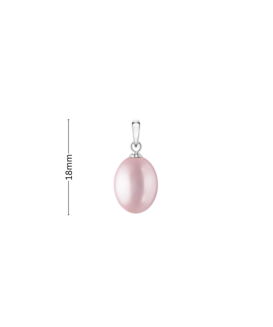 Sterling silver pendant with pearl