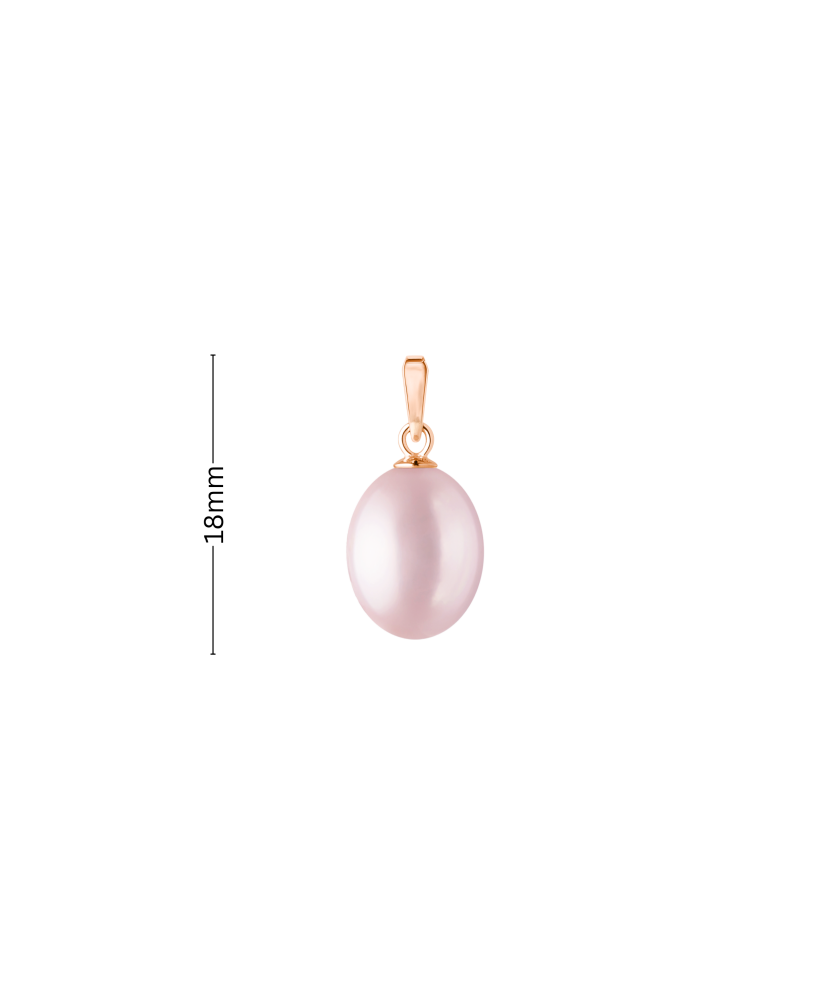 Gilded sterling silver pendant with pearl