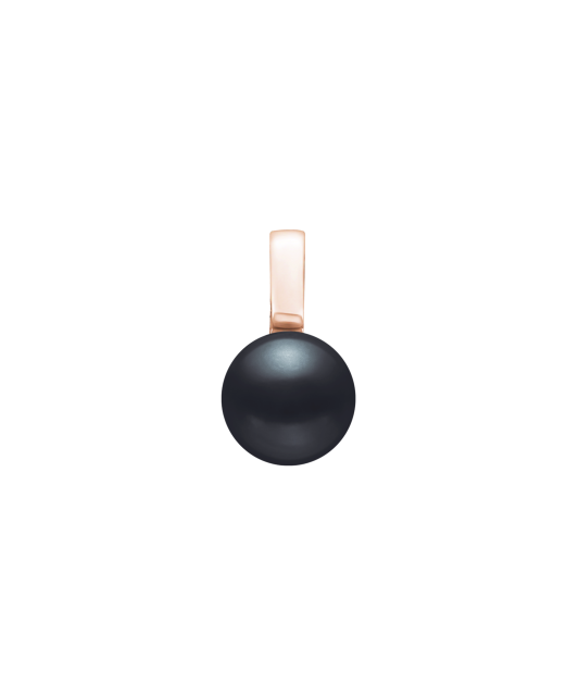 Gilded sterling silver pendant with pearl