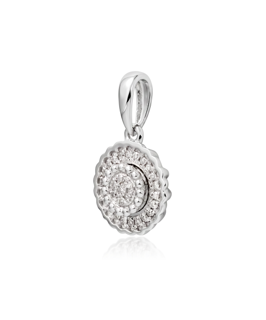 White gold pendant with diamonds