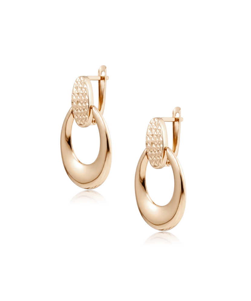 Gold earrings