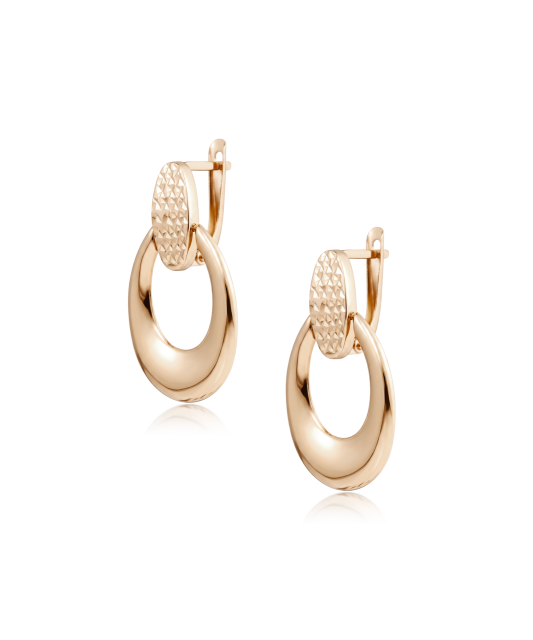 Gold earrings