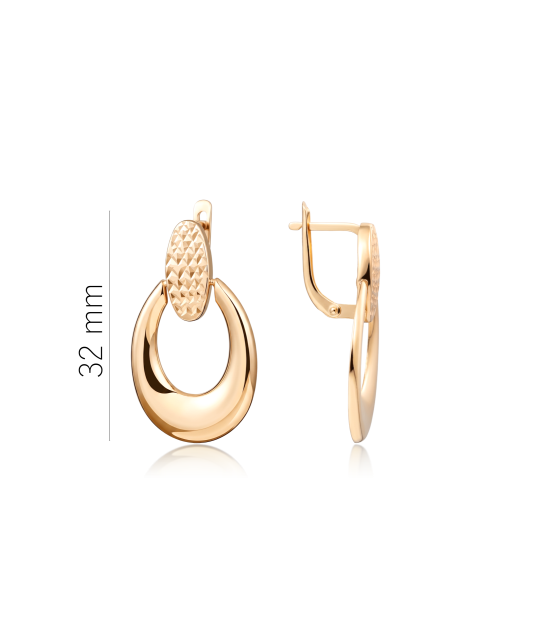 Gold earrings