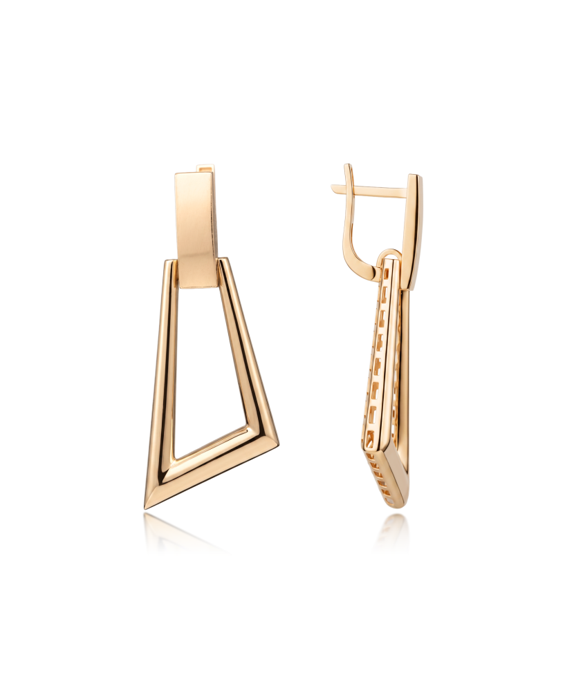 Gold earrings