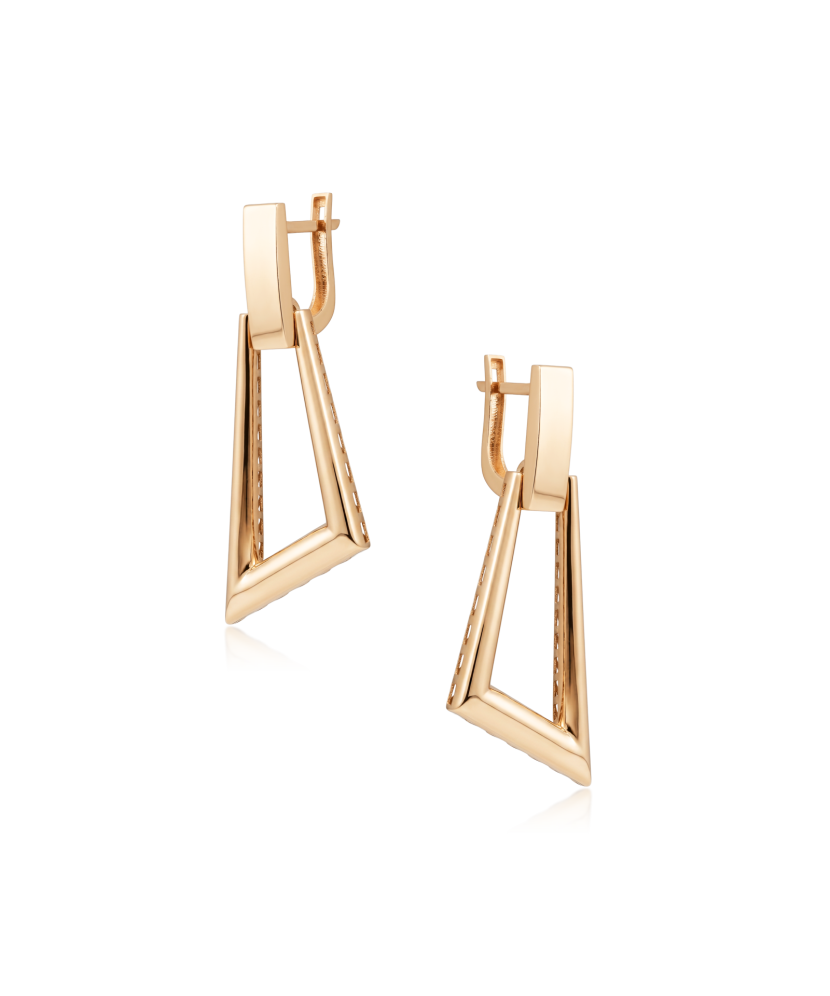 Gold earrings