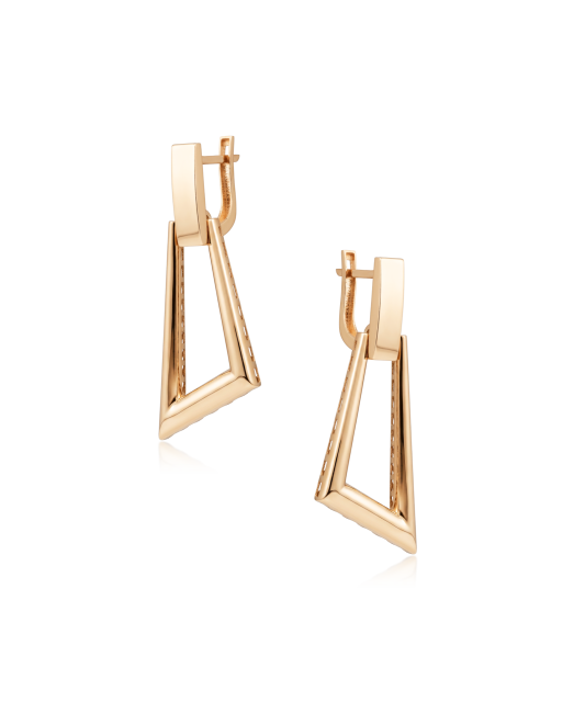 Gold earrings