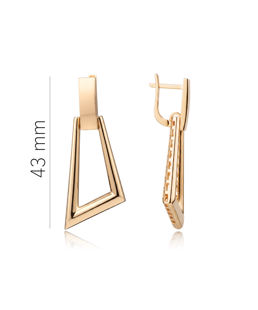 Gold earrings