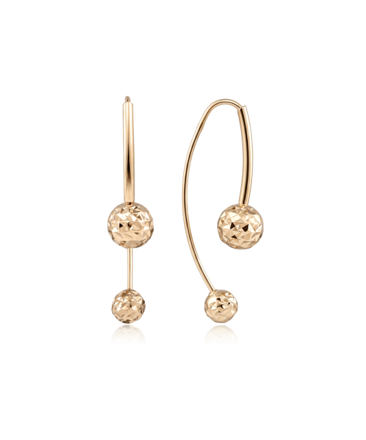 Gold earrings