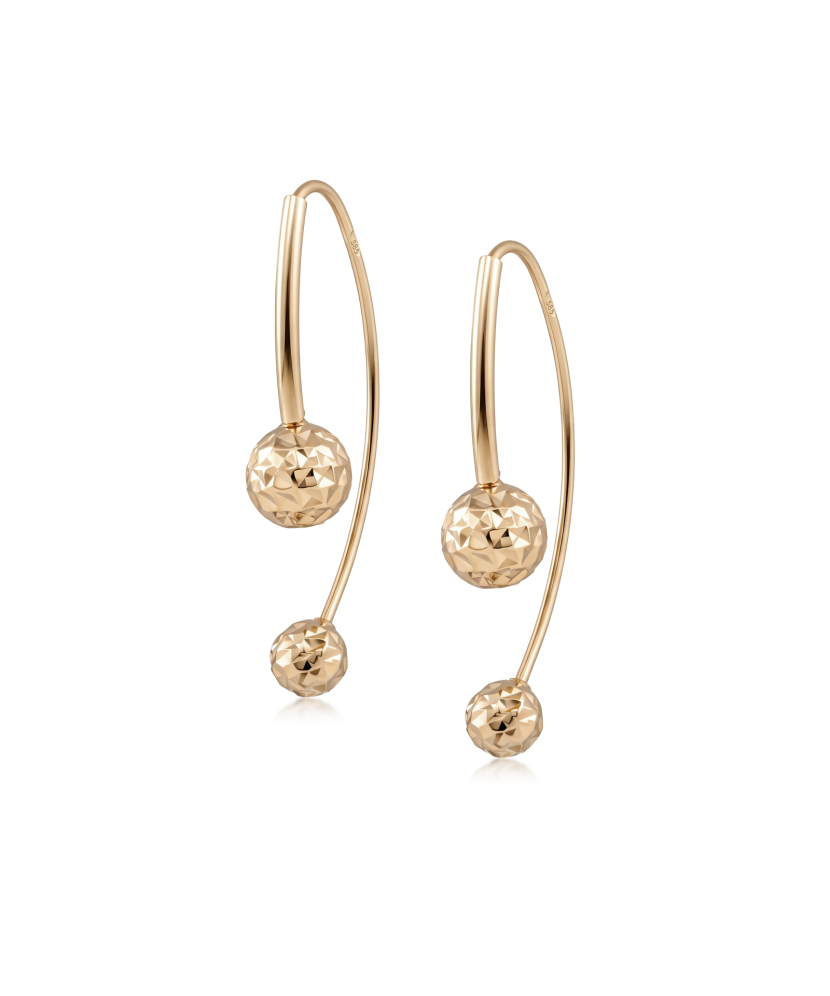 Gold earrings