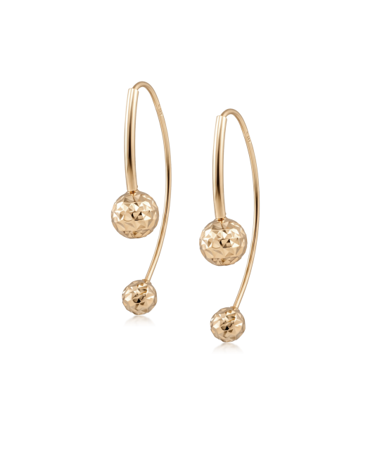 Gold earrings