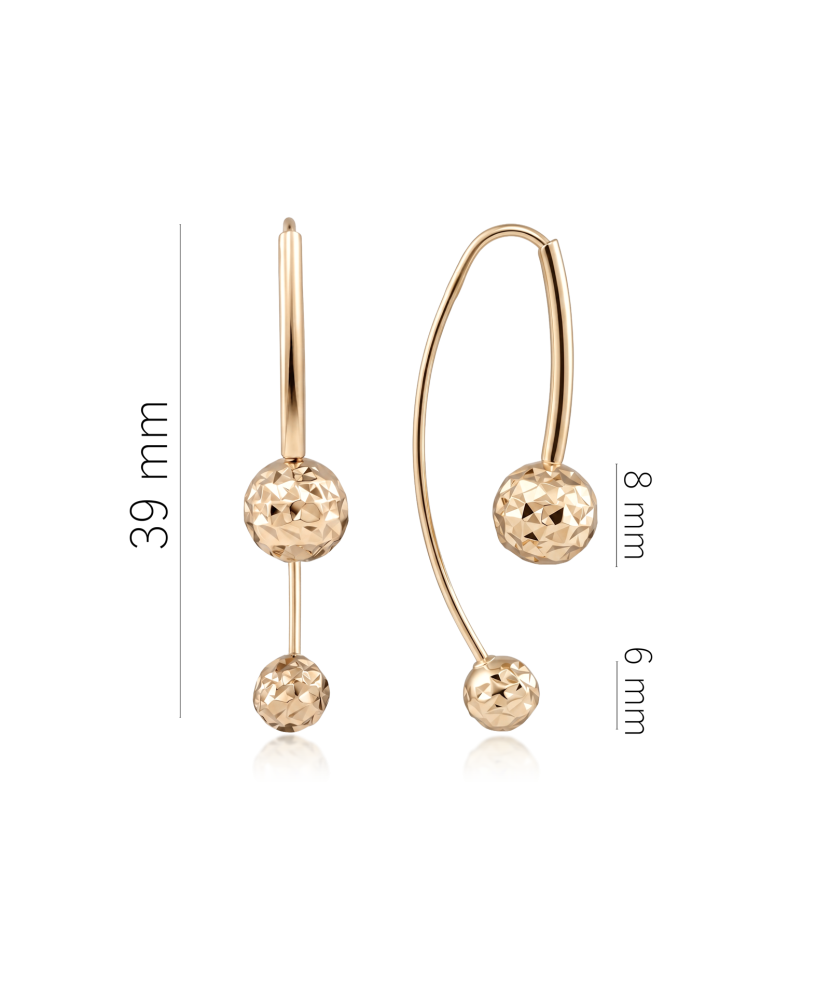 Gold earrings