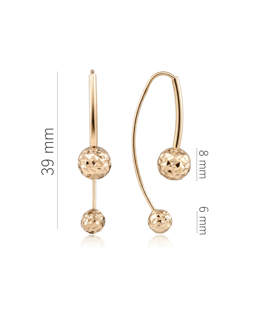 Gold earrings
