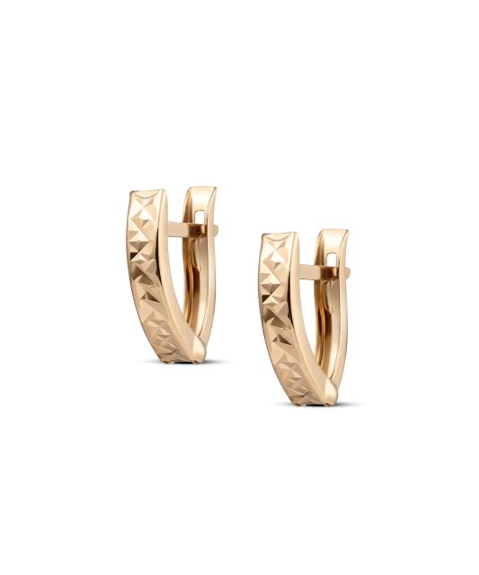 Gold earrings