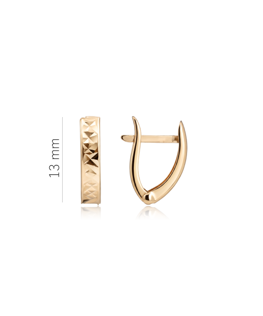 Gold earrings