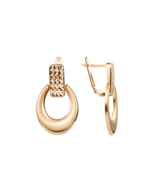 Gold earrings