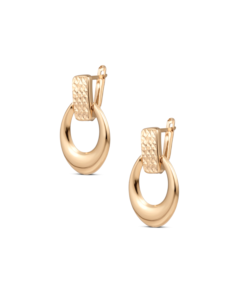 Gold earrings