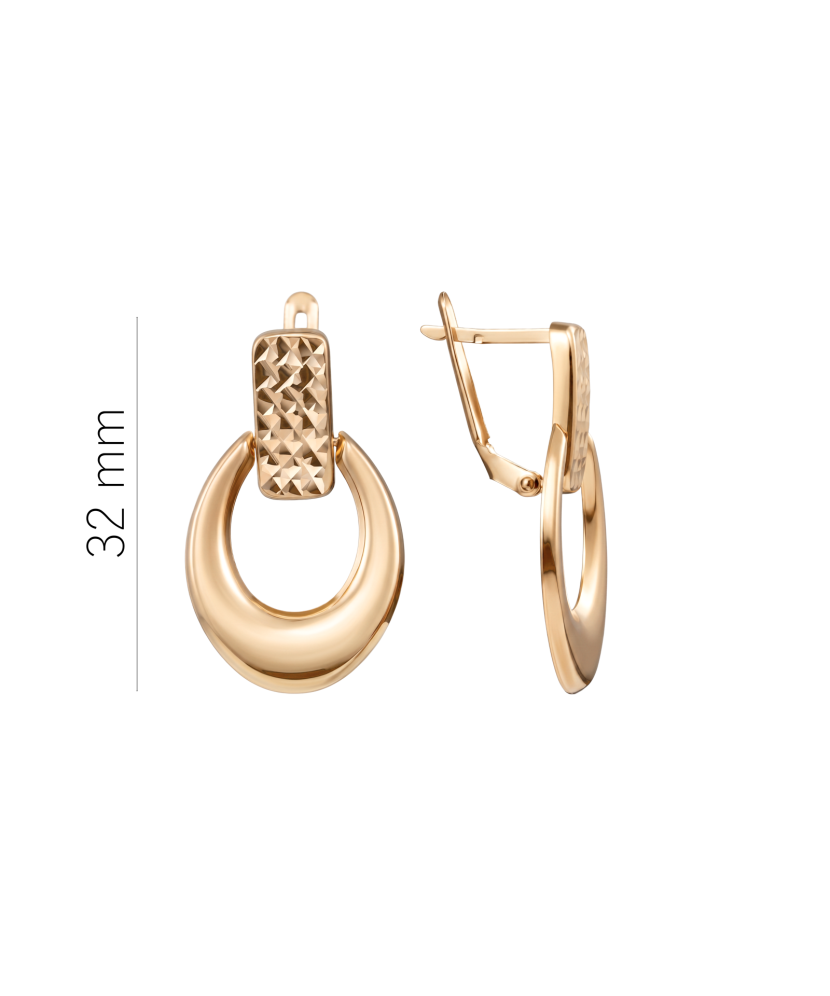 Gold earrings